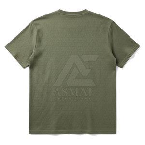 Camiseta personalizada con relieve, de algodón de alta calidad, gruesa, de manga corta, estilo urbano, para hombre. - Product Image 5