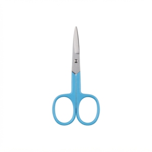 Ciseaux à cuticules à manche irisé en acier inoxydable personnalisés avec des lames fines et droites pour le soin des ongles - Product Image 4