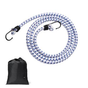 Set di 6 Cinghie Elastiche Resistenti da 72 Pollici con Corde Elastiche da 12 mm e Ganci in Acciaio A3 per Teloni da Campeggio e Trasporto Merci - Product Image 1