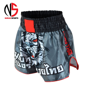กางเกงชอร์ต Nurak สำหรับผู้ชาย พิมพ์ลายดิจิทัล ระบายอากาศได้ดี น้ำหนักเบา เหมาะสำหรับออกกำลังกาย MMA ต่อสู้ มวย ยิมนาสติก ผลิตภัณฑ์คุณภาพสูง - Product Image 2