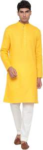 <b>Men</b> Shalwar Kameez <b>Set</b> Custom Size High Quality Cotton Quick Dry Stitching Kurta <b>Pajama</b> Supplier Bulk OEM All Seasons - Product Image 3
