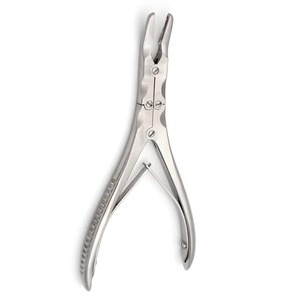 Rongeurs à os Beyer à double action, courbés, instrument chirurgical orthopédique manuel, réutilisable, haute qualité, durable, précis pour les os - Product Image 5