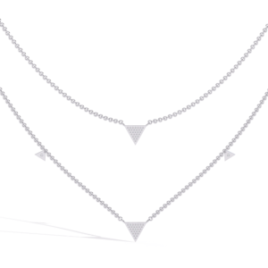 PT950 Platinum Choker <b>Necklace</b> Intricate Openwork Vintage Geometric Links Pattern Shimmering Round Lab Grown Diamonds - Product Image 4