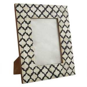 Handcrafted Wooden Bone Inlay Photo <b>Frame</b> from India Best Quality <b>wall</b> mirror for Home Decoration with Logo from india - Product Image 1