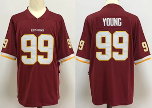 Maillot de football américain unisexe 100 % coton peigné avec logo personnalisé, manches courtes, respirant, séchage rapide, coupe ample - Product Image 5