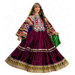 Vestidos Afganos Kuchi de Alta Calidad en Colores Personalizados para Mujer, Vestidos Casuales y de Fiesta, Estilo Indio Banjara, Vestidos Vintage - Product Image 1
