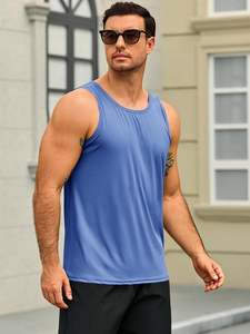 เสื้อกล้ามผู้ชายทันสมัย ผ้าโพลีเอสเตอร์เนื้อเรียบ ระบายอากาศดี เนื้อผ้านุ่ม ยืดหยุ่น กระชับรูปร่าง ใส่สบายทุกวัน เย็บตะเข็บแข็งแรง - Product Image 6