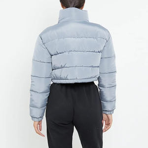 Veste courte matelassée en velours côtelé pour femme, style vintage, douce, chaude et respirante, manteau d'hiver rétro avec doublure en viscose, vente en gros - Product Image 2