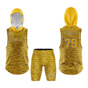 Uniforme de football américain 7v7 réversible en gros, imprimé sur mesure, durable, respirant, haute qualité, protection UV, 100% polyester - Product Image 1