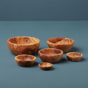Tazón decorativo de madera natural para servir en la cocina, construcción de madera duradera, perfecto para servir frutas y aperitivos. - Product Image 2