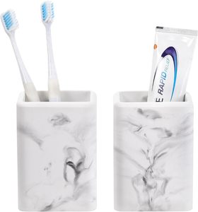 Soportes para cepillos de dientes, paquete de 2, soportes de secado rápido para cepillos de dientes para baño, vasos de diatomita para cepillos de dientes, cepillos de dientes eléctricos y - Product Image 1