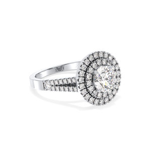 Bagues de fiançailles pour femmes REYES OEM ODM, bijoux fins sur mesure en argent sterling 925, moissanite ronde de 1,23 carat certifiée GRA. - Product Image 3