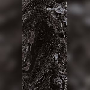 Carreaux de céramique émaillés de luxe noir intense en gros, aspect pierre veinée noir profond de haute qualité, matériau de construction pour revêtement de surface - Product Image 5