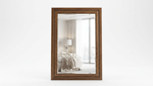 Durable Framed <b>Wall</b> <b>Mirror</b> Wood Frame Traditional Design Decorative Bedroom Home Use - Product Image 1