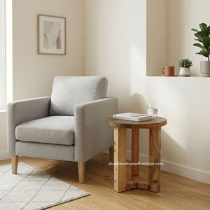 <b>Rustic</b> Handmade Wood <b>Coffee</b> <b>Table</b> Reclaimed Boat Wood Antique Finish Round Top Indoor Outdoor Living Room Furniture - Product Image 3