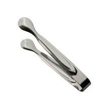 Pince à glaçons artisanale en acier inoxydable plaqué argent antique, design haut de gamme, qualité supérieure