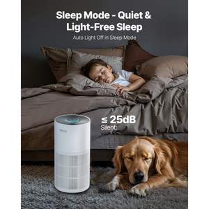 Purificateur d'air intelligent avec filtre HEPA H11, vitesse de 1100 pieds cubes/h, contrôle de la vitesse, verrouillage enfant, panneau tactile pratique, mode veille 25 dB, efficace - Product Image 6