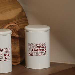 Matte Custom Empty Round Aluminum Tin <b>Canister</b> Coffee Storage Box Metal Food Can for <b>Tea</b> For Kitchen - Product Image 2