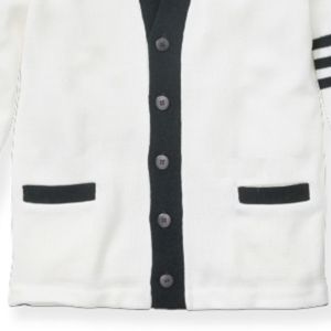 Make Your Custom Premium Quality V-Neck for Sorority/Fraternity/Schools/Colleges/Universities Logos Knitted <b>Cardigans</b> <b>Sweaters</b> - Product Image 3