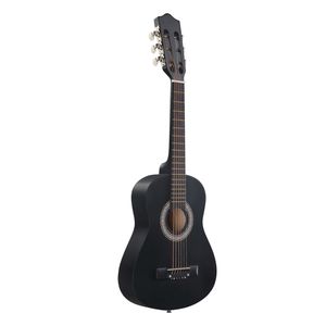 Chitarra Acustica Nera Opaca da 30 Pollici con Plettri, Corde, Capotasto, Custodia, Accordatore, Tracolla per Principianti e Viaggi, Realizzata in Abete Massello, Palissandro e Acciaio - Product Image 3
