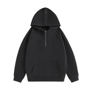 2024 Custom Logo Oversized Thermal <b>Quarter</b> <b>Zip</b> Hoodie Streetwear Hoodie Embroidered Techniques Manufacturer's Hoodie Embroidered - Product Image 6