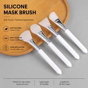 <span class=keywords><strong>Pennello</strong></span> in Silicone di Alta Qualità <span class=keywords><strong>per</strong></span> Maschere Viso, Pulizia del Viso, Applicazione Maschere all'Argilla, Strumento <span class=keywords><strong>per</strong></span> Spa e Cura Personale, <span class=keywords><strong>Pennello</strong></span> Bianco - Product Image 2