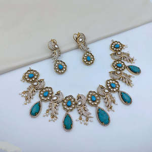 Premium Gold-Plated Zircon <b>Pearl</b> <b>Necklace</b> and Earring <b>Set</b> for Bridal Gift - Product Image 5