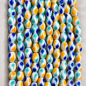 Cuentas de Cristal Millefiori Azules de 2 mm, Más Vendidas, a un Precio Razonable, para la Fabricación de Joyas, Accesorios para Llaveros, Fabricante Indio - Product Image 1