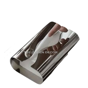 Caja de pañuelos de acero inoxidable martillado, decorativa para mesa de cocina y comedor, para gestión hotelera, nuevo producto - Product Image 6