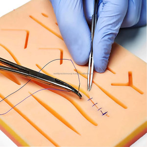 Kit de formation manuel de précision chirurgicale mondiale pour la pratique de la suture, modèle de peau en silicone, ensemble d'apprentissage des compétences de suture pour étudiants en médecine - Product Image 6