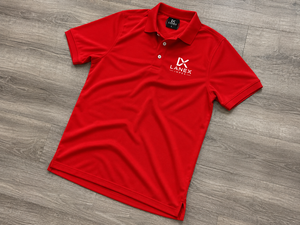 Polo rouge personnalisé avec logo en gros |   Polo en polyester de haute qualité pour uniforme |   Vêtements de golf, professionnels et promotionnels - Product Image 6