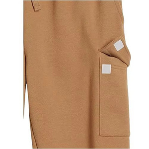 Men's Elastic Waist Breathable <b>Lightweight</b> Cargo Sweatpants Side Pockets Drawstring Closure Casual Knitted Streetwear <b>Joggers</b> - Product Image 3