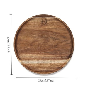 Bandeja grande de acacia para servir comida, bandeja extra grande de acacia para fiestas, bandeja pequeña de acacia para aperitivos, mini bandeja de acacia para - Product Image 1