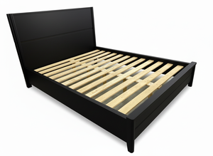 Cadre de lit moderne en bois massif de mangue, éco-responsable, fabriqué à la main, qualité export OEM ODM, mobilier sur mesure - Product Image 2