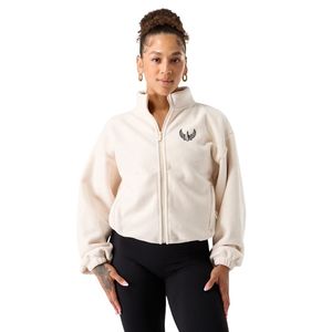 Fleece <b>Jacket</b> Women's Neutral Full Zip Bomber <b>Jacket</b> Long Sleeve Soft Casual <b>Workout</b> Gym Activewear Warm Lightweight Outerwear - Product Image 2