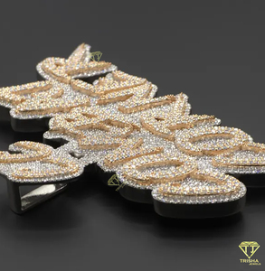 <b>Name</b> Pendant Moissanite Diamond <b>Custom</b> Hip Hop <b>Necklace</b> Iced Out Jewelry Gift Men - Product Image 6