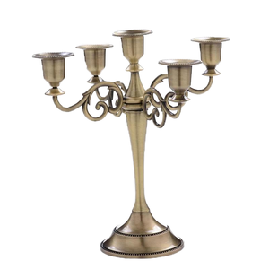 Bougeoir en fer doré fait à la main, durable, portable, décoration de la maison, Saint-Valentin, impression personnalisée, bougie décorative - Product Image 6