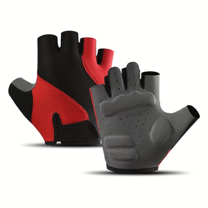 Guantes de Ciclismo Unisex Personalizados para Deportes al Aire Libre, Medios Dedos, Flexibles, Ligeros, para Ciclismo de Carretera, con Dos Lazos para los Dedos Pequeños - Product Image 1