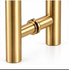 Poignées de tirage en métal durable en forme de H pour serrures de porte, design moderne personnalisable, finition de surface lisse, commande tactile ambidextre - Product Image 4