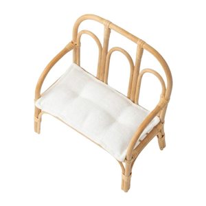 Premium High Quality Rattan Doll Toys <b>Bench</b> Cheap Price Wholesale Factory Price Hot Sale <b>Kids</b> Toy Natural Woven Settee Set - Product Image 2