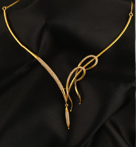 สร้อยคอทองคำดีไซน์พิเศษพร้อมลูกบอลทรงกลมที่มีพื้นผิวแบบมีลวดลายและดีไซน์เจียระไนแบบเพชรที่เปล่งประกาย มีจำหน่ายในราคาขายส่ง - Product Image 3