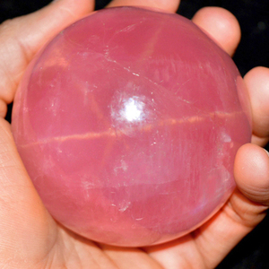 Esfera de Cristal de Cuarzo Rosa, Bola de Cristal Natural con Energía Positiva y Armonía, Otras Artesanías de Cristal - Product Image 1