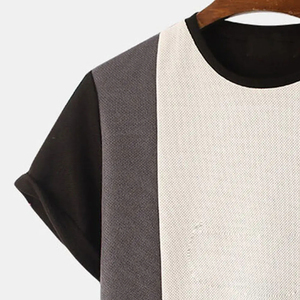 T-shirt en coton tricoté blanc 100 % de haute qualité pour homme, coupe ample et carrée, manches courtes, col rond, décontracté, uni, coupe ajustée - Product Image 2