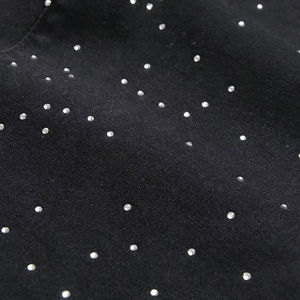 Shorts cargo baggy en jean pour hommes, avec double taille et strass aux genoux, personnalisés par le fabricant de denim - Product Image 4