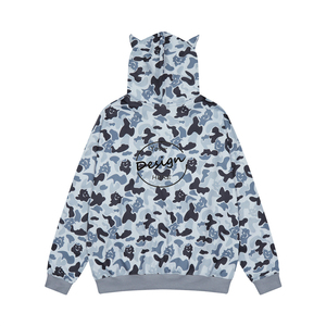 Sweat à capuche décontracté pour homme, coupe classique, en tissu personnalisé de haute qualité, couleur unie, effet délavé, écologique, séchage rapide, en molleton coton/polyester - Product Image 1
