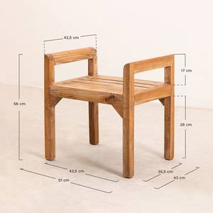 Tabouret en bois polyvalent, mobilier de siège pratique, construction en bois fait main, adapté aux vestiaires, aux salles de bain et à la cuisine - Product Image 6