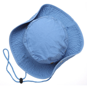 Custom Summer Outdoor Boonie Hunting Fishing Safari Bucket <b>Sun</b> <b>Hat</b> with Adjustable Strap Large Brim Washed Bucket <b>Hat</b> for <b>Men</b> - Product Image 5