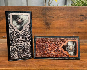 2025 nuevas carteras plegables largas de cuero mecanizadas a mano, carteras RFID multifuncionales de cuero de vaca genuino de diseñador de lujo para hombres - Product Image 4