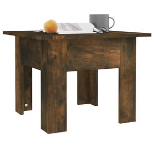 Table basse en bois d'ingénierie de type chêne fumé, 21,7x21,7x16,5 pouces - Product Image 4
