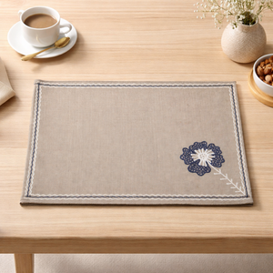 Organic Cotton Table Mat Sustainable Eco Friendly Dining <b>Placemat</b> Durable Washable Reusable Home Restaurant OEM Wholesale Cotton - Product Image 1